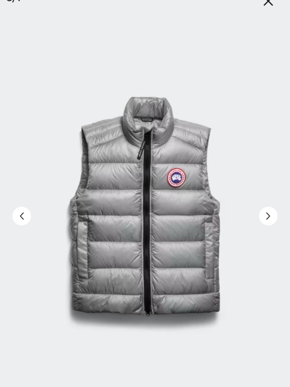 Canada Goose crofton boulder grey vest. NWT - Picture 5 of 6